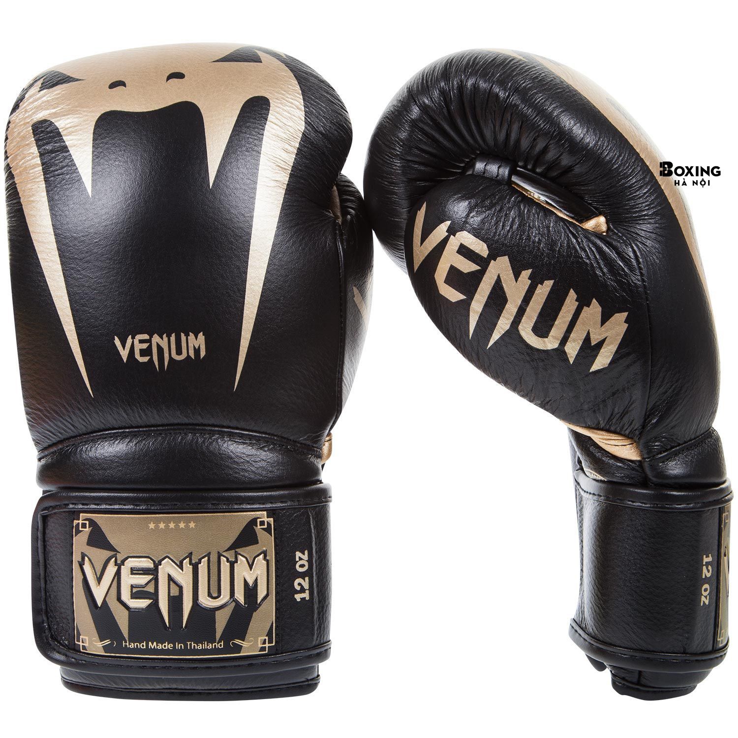 GĂNG TAY BOXING VENUM GIANT 3.0 - DA NAPPA - ĐEN / VÀNG