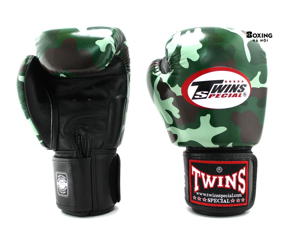 GĂNG TAY BOXING TWINS SPECIAL RẰN RI XANH LÁ ĐẬM