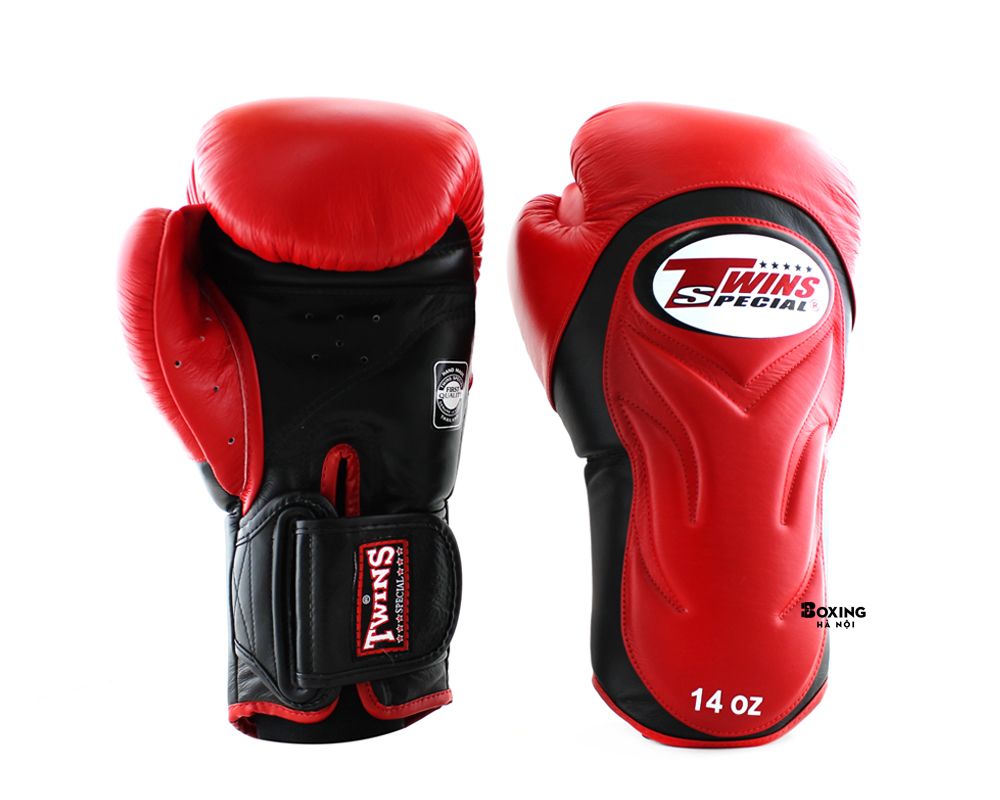 GĂNG TAY BOXING TWINS DELUXE SPARRING ĐỎ / ĐEN