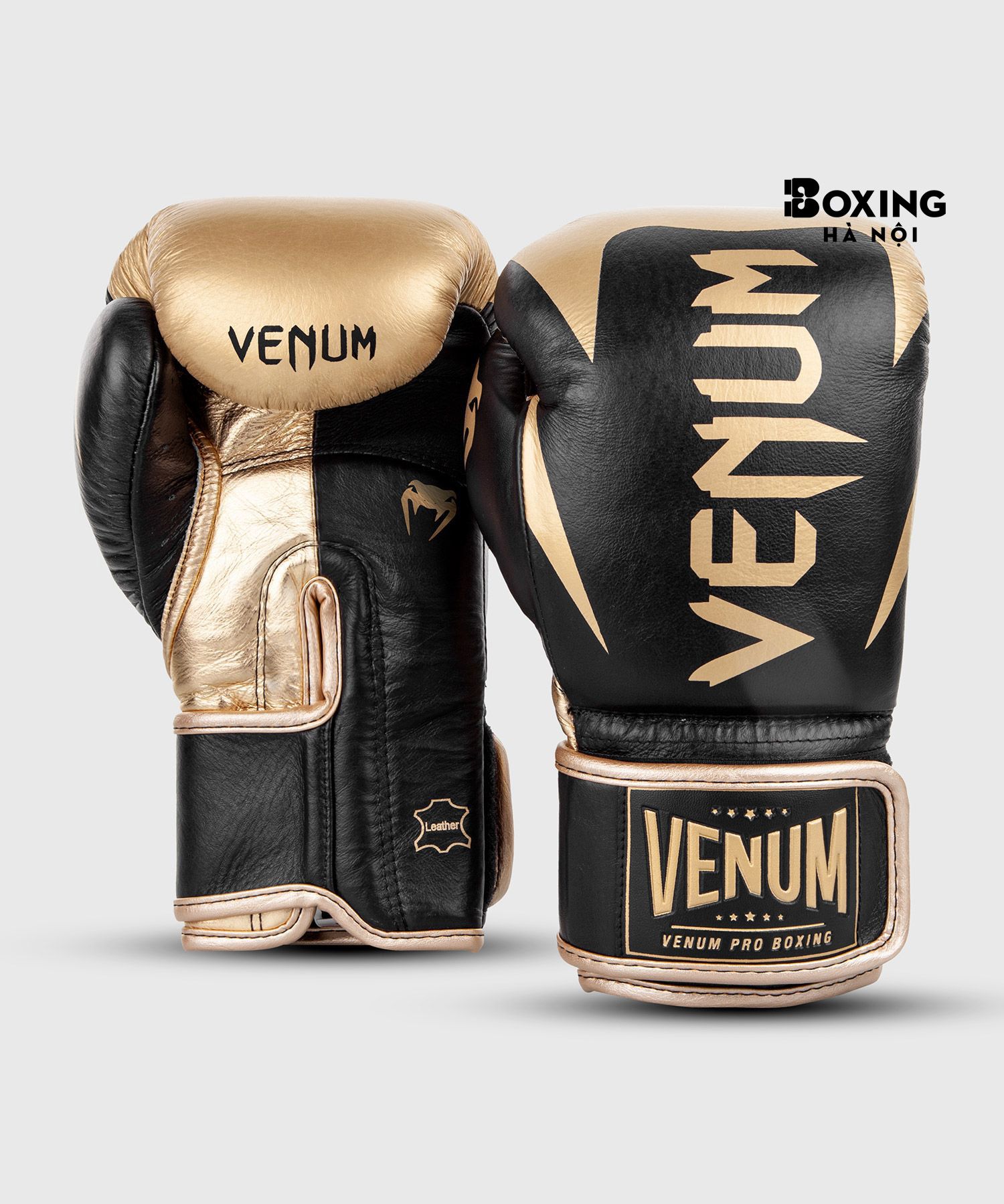 GĂNG TAY BOXING VENUM HAMMER PRO VELCRO - ĐEN / VÀNG