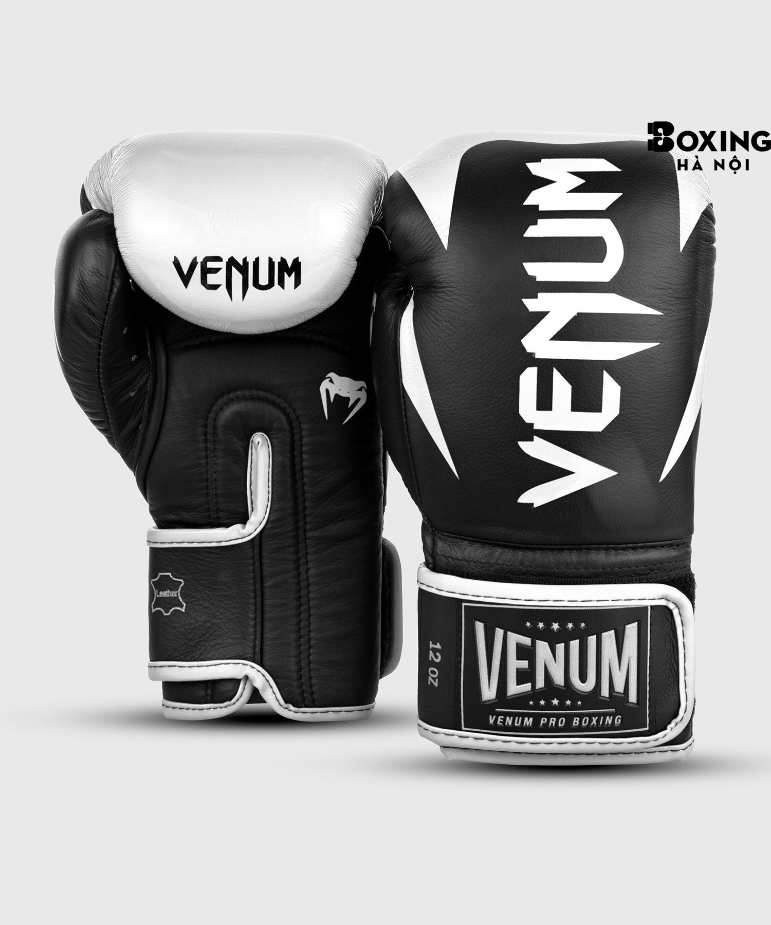 GĂNG TAY BOXING VENUM HAMMER PRO VELCRO - ĐEN / TRẮNG