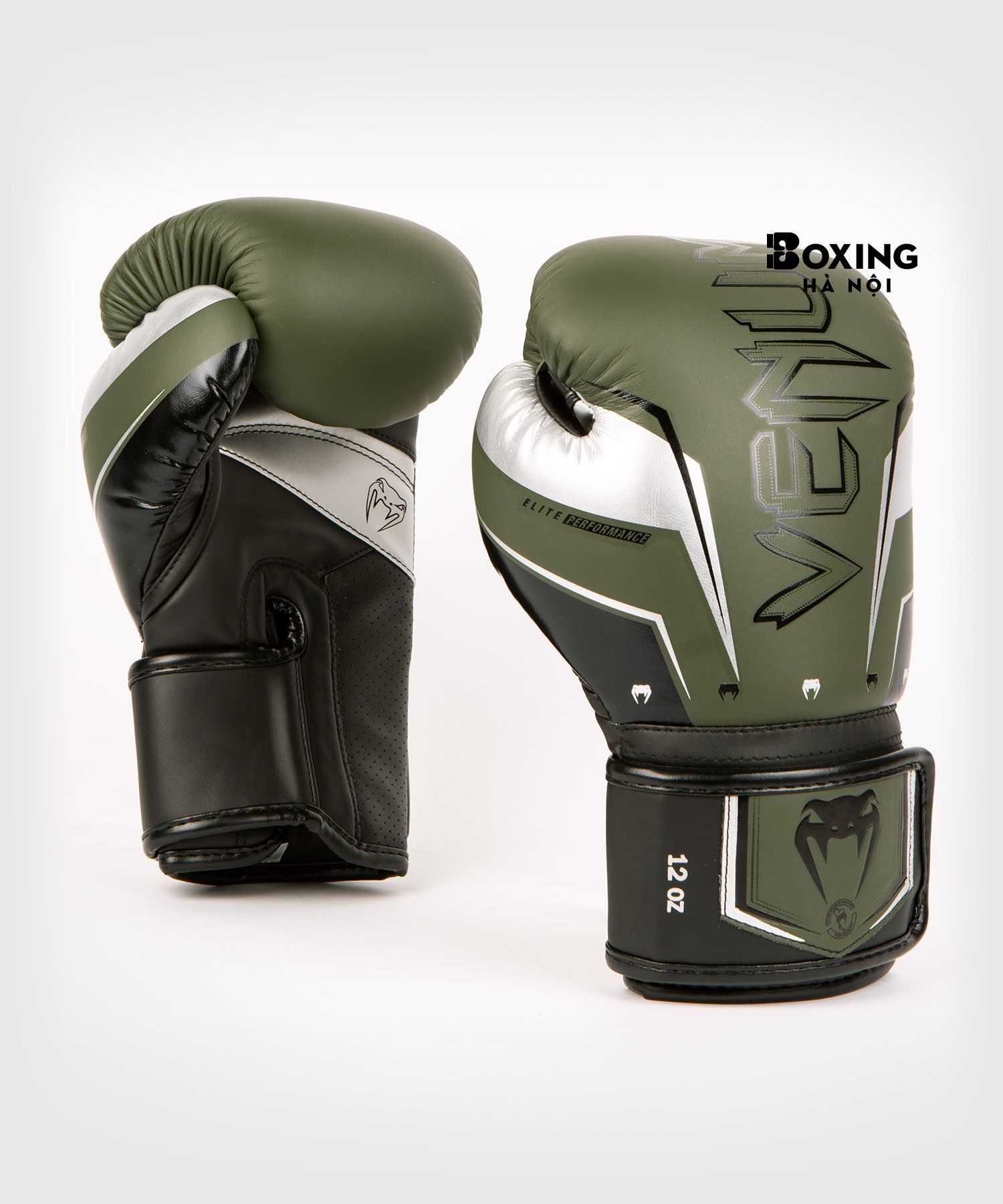 GĂNG TAY BOXING VENUM ELITE EVO - KAKI / BẠC