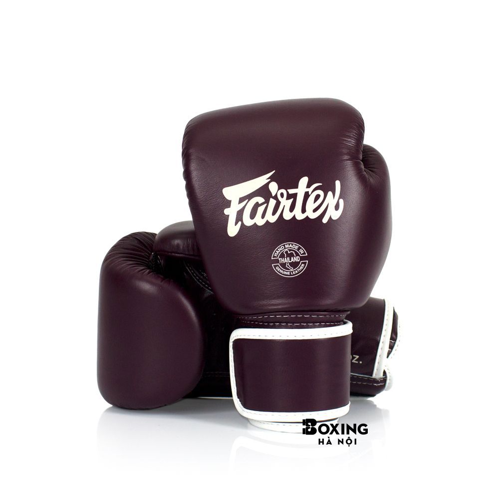 GĂNG TAY BOXING FAIRTEX REAL LEATHER - NÂU ĐẬM