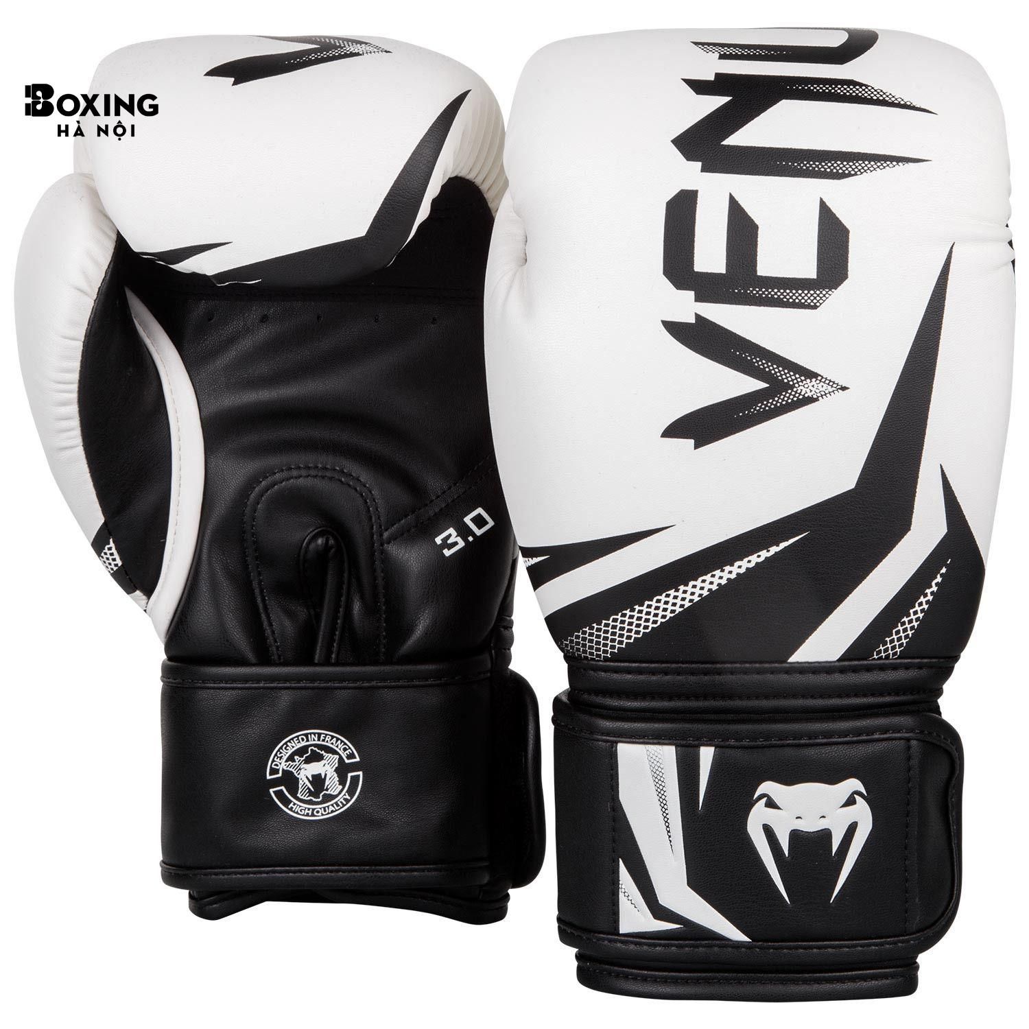 GĂNG TAY BOXING VENUM CHALLENGER 3.0 - TRẮNG / ĐEN