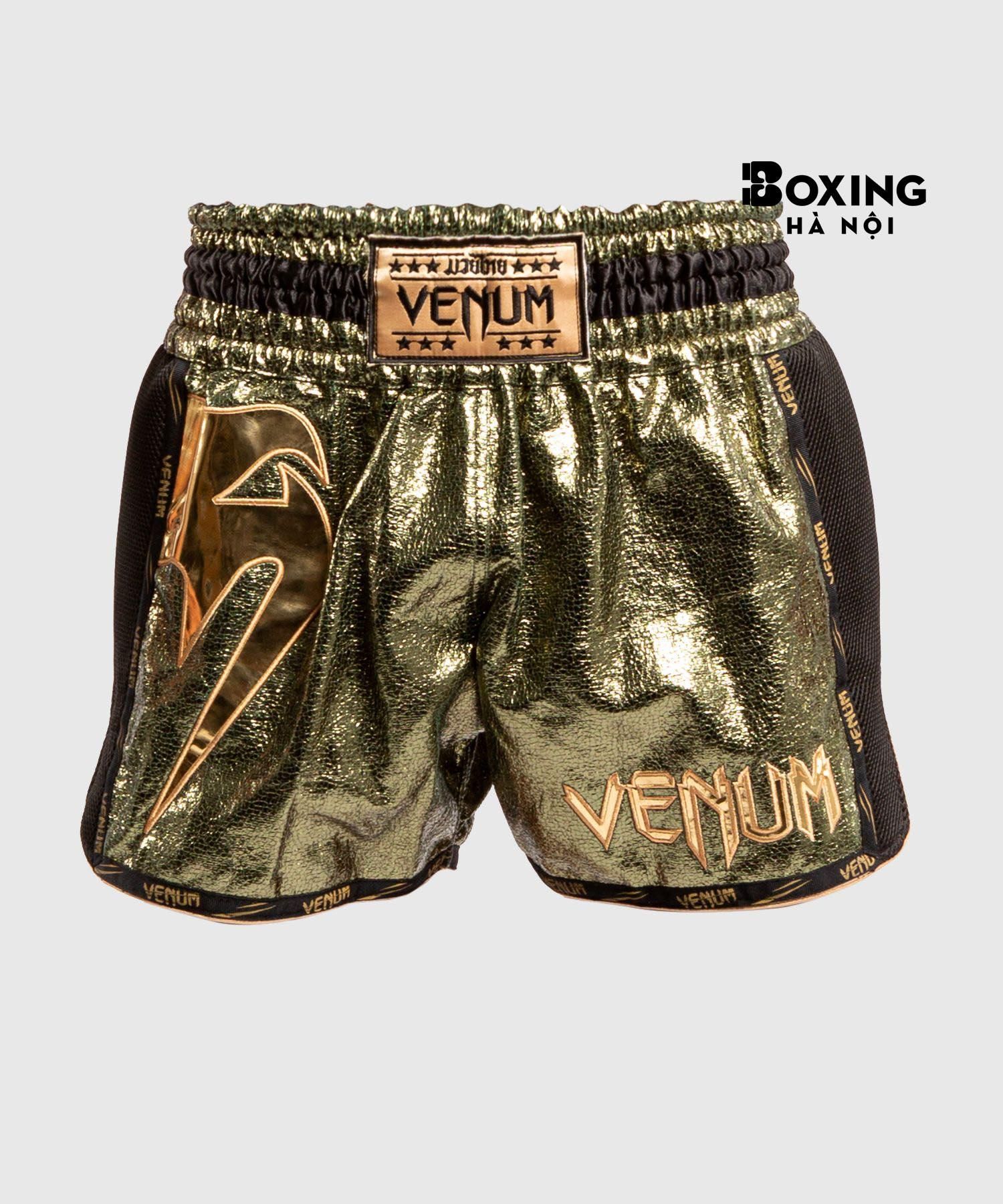 QUẦN MUAY THÁI VENUM GIANT FOIL - KAKI / VÀNG