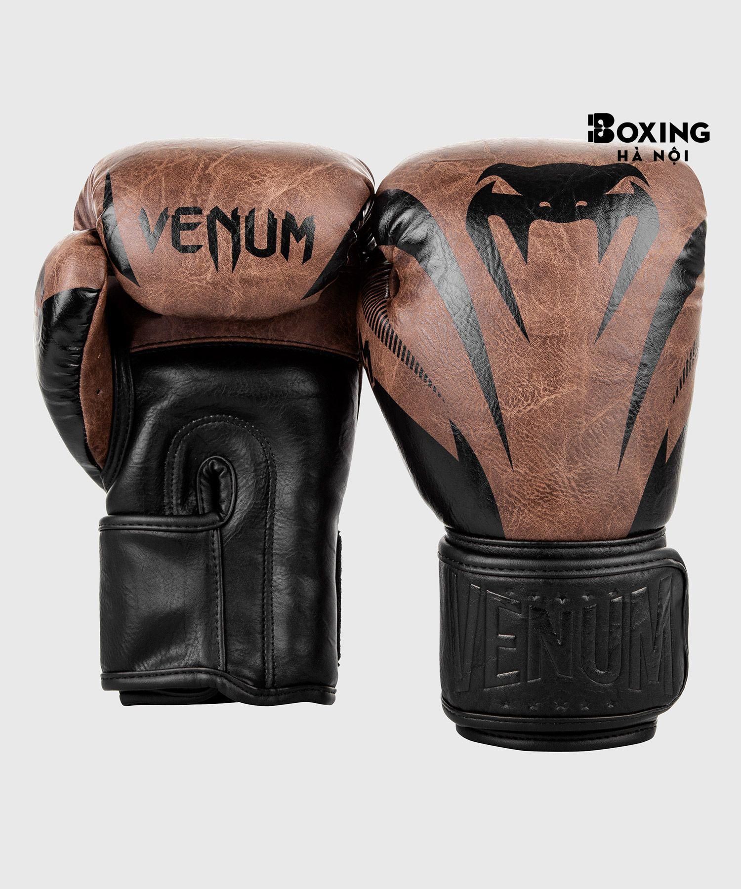 GĂNG TAY BOXING VENUM IMPACT - ĐEN / NÂU