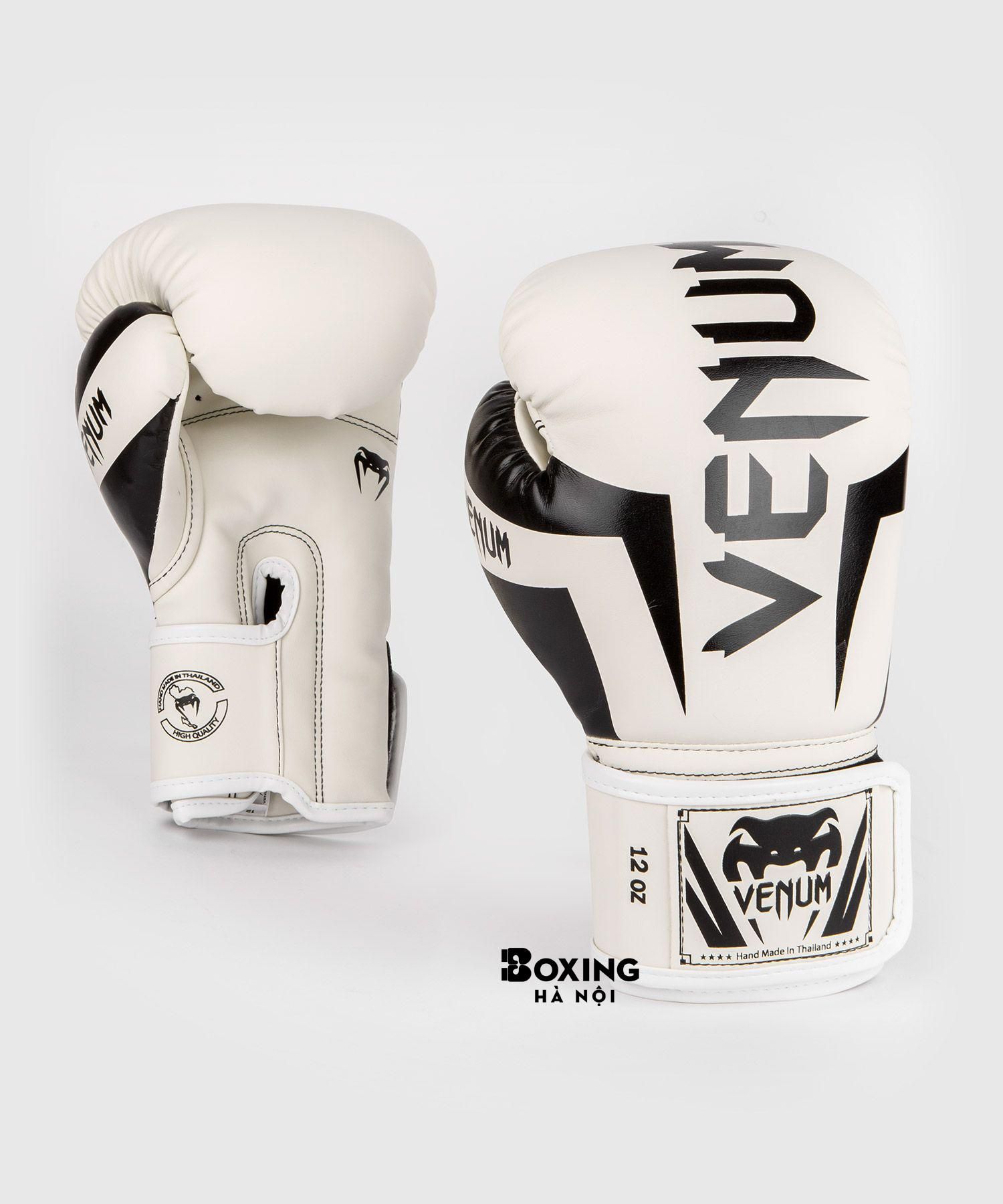 GĂNG TAY BOXING VENUM ELITE - TRẮNG / ĐEN