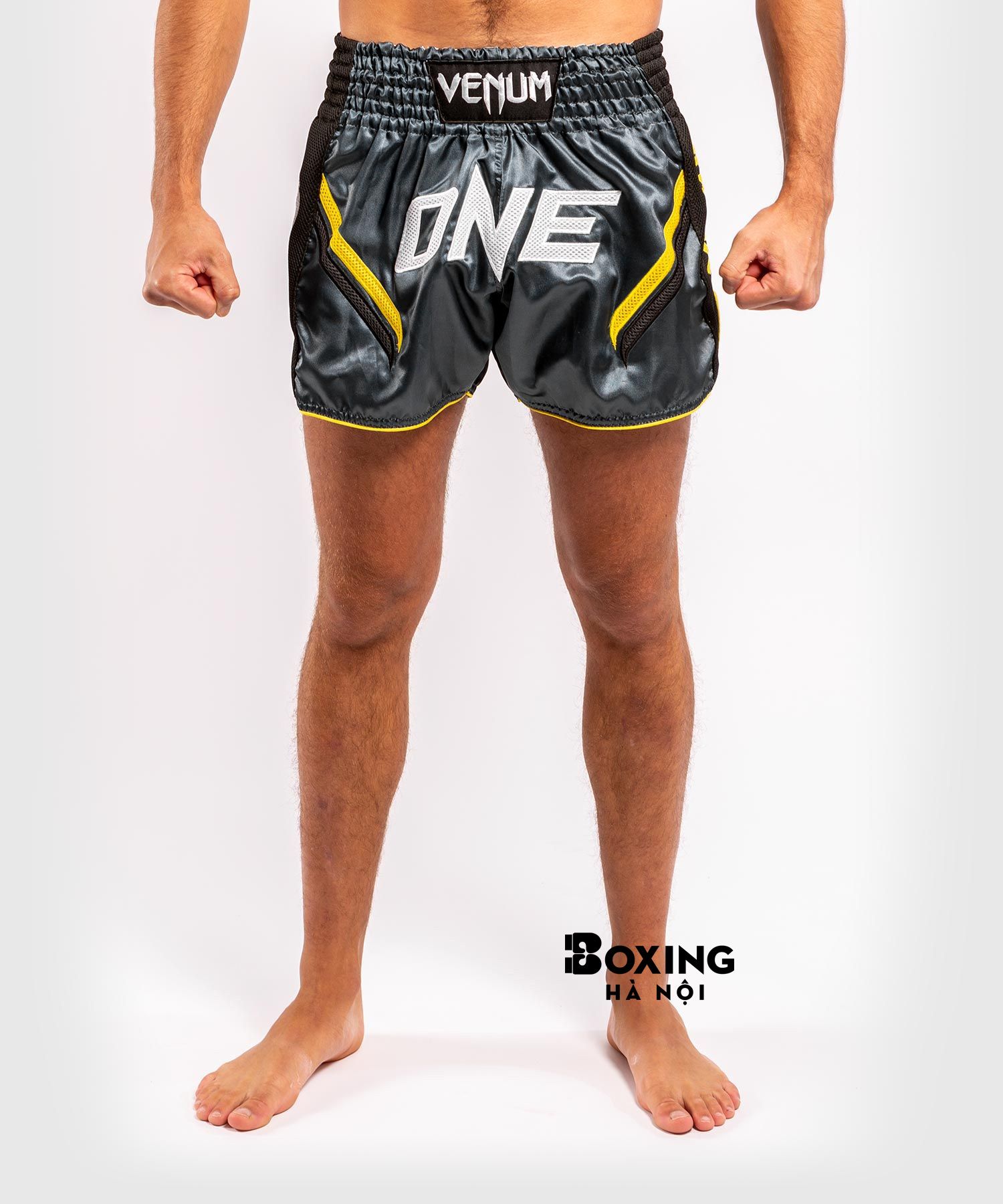 QUẦN MUAY THÁI VENUM ONE FC IMPACT - XÁM / ĐEN