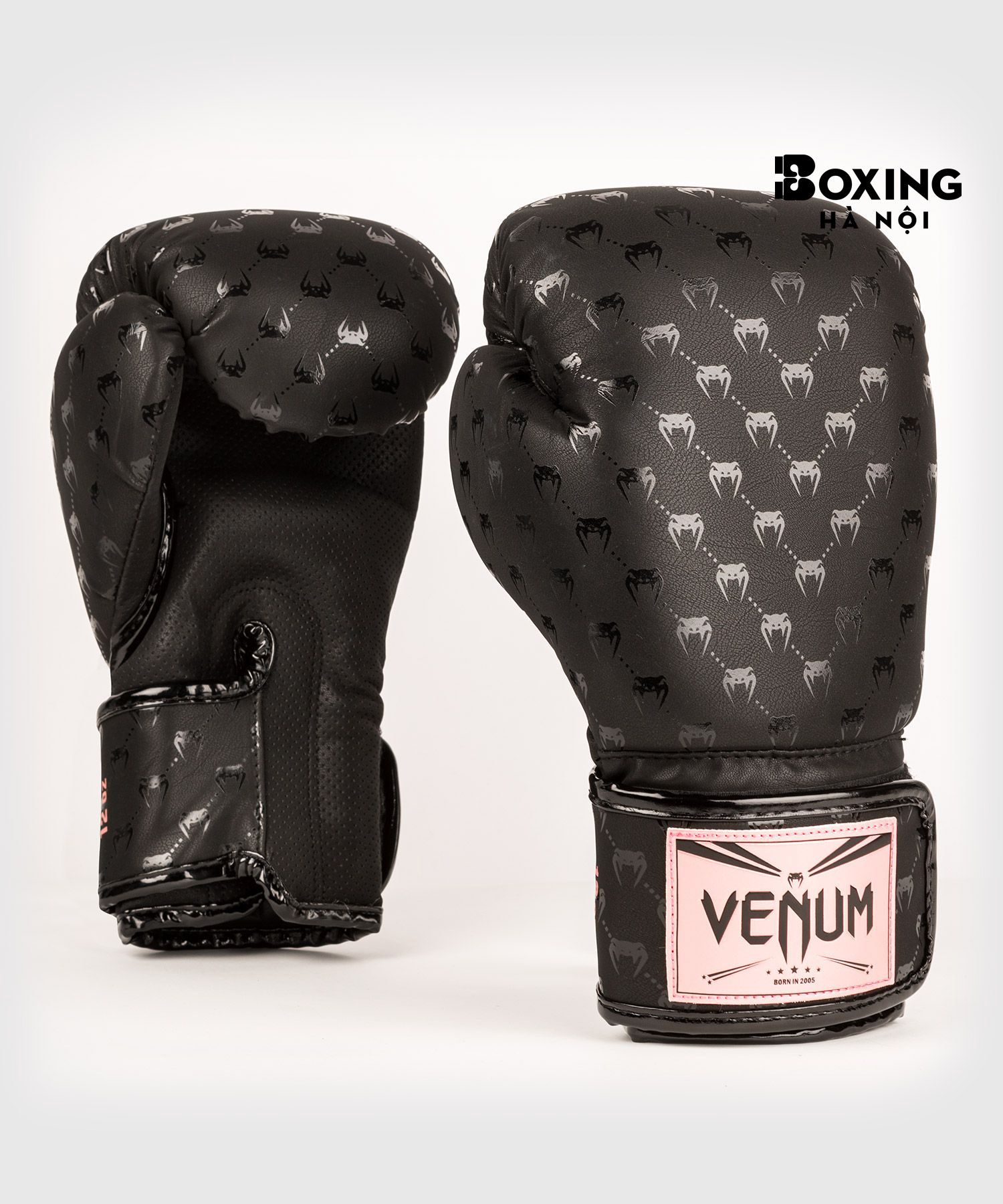 GĂNG TAY BOXING VENUM IMPACT MONOGRAM - ĐEN/VÀNG HỒNG