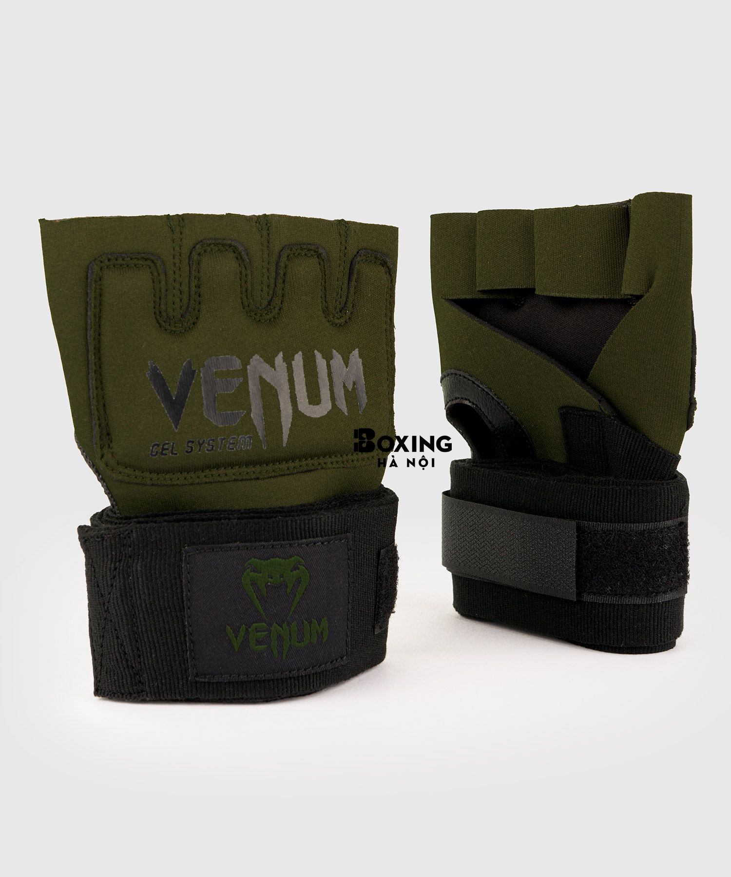 BĂNG QUẤN TAY VENUM KONTACT GEL WRAPS - KAKI / ĐEN