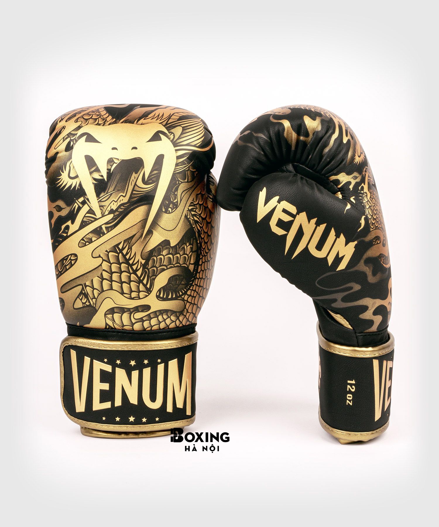 GĂNG TAY BOXING VENUM DRAGON'S FLIGHT - ĐEN / VÀNG ĐỒNG