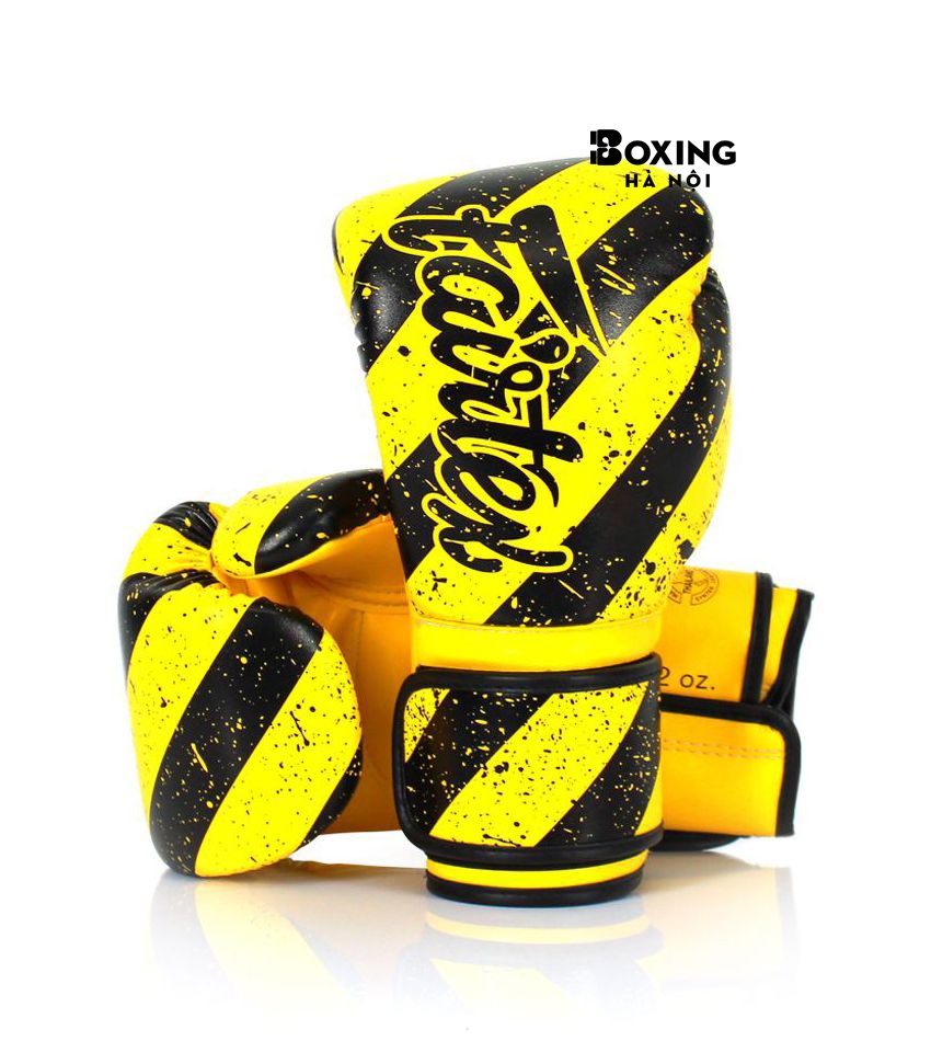 GĂNG TAY BOXING FAIRTEX MICROFIBER ART COLLECTIONS - GRUNGE VÀNG