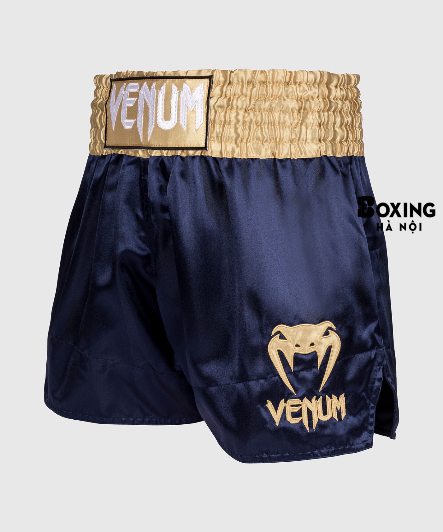 QUẦN MUAY THÁI VENUM CLASSIC - XANH NAVY/VÀNG