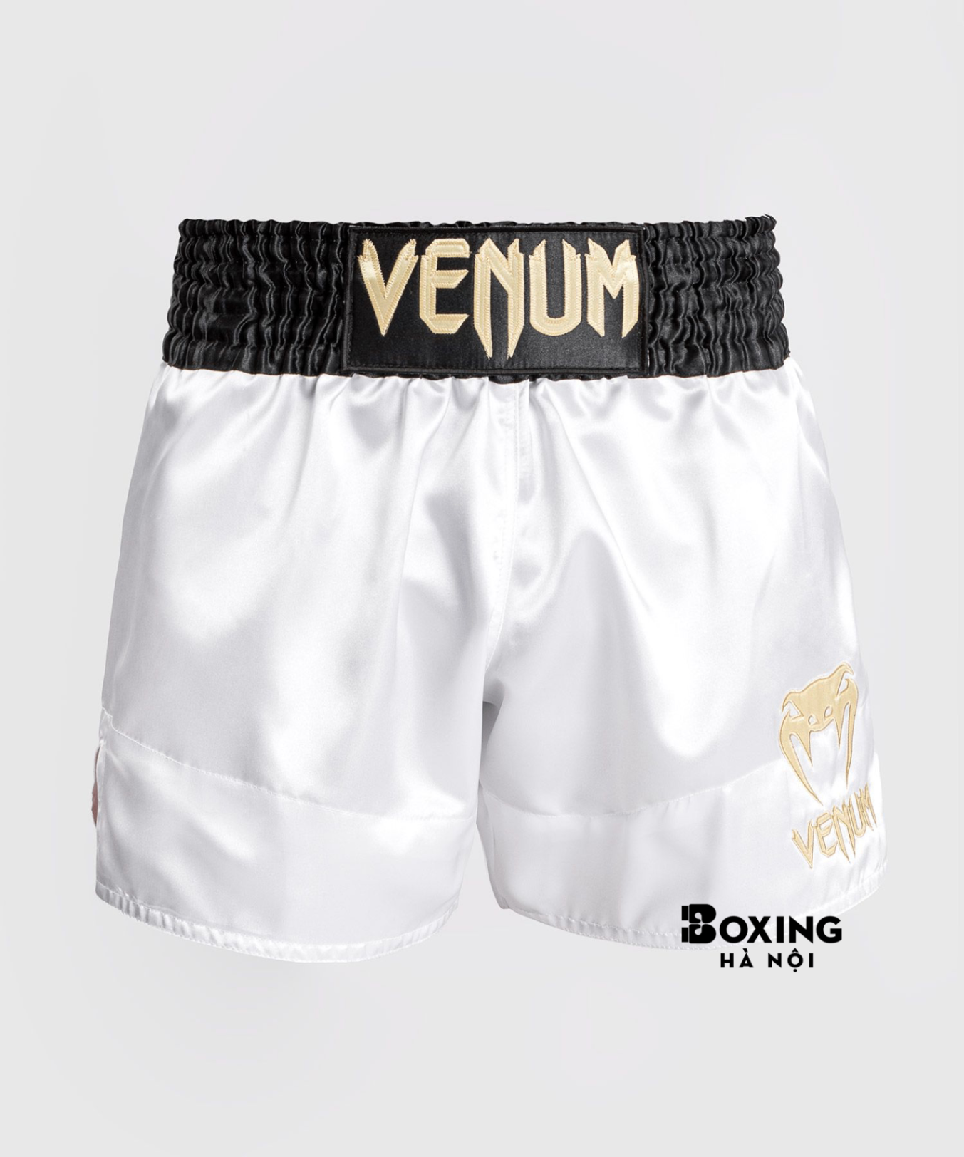 QUẦN MUAY THÁI VENUM CLASSIC - TRẮNG/VÀNG/ĐEN