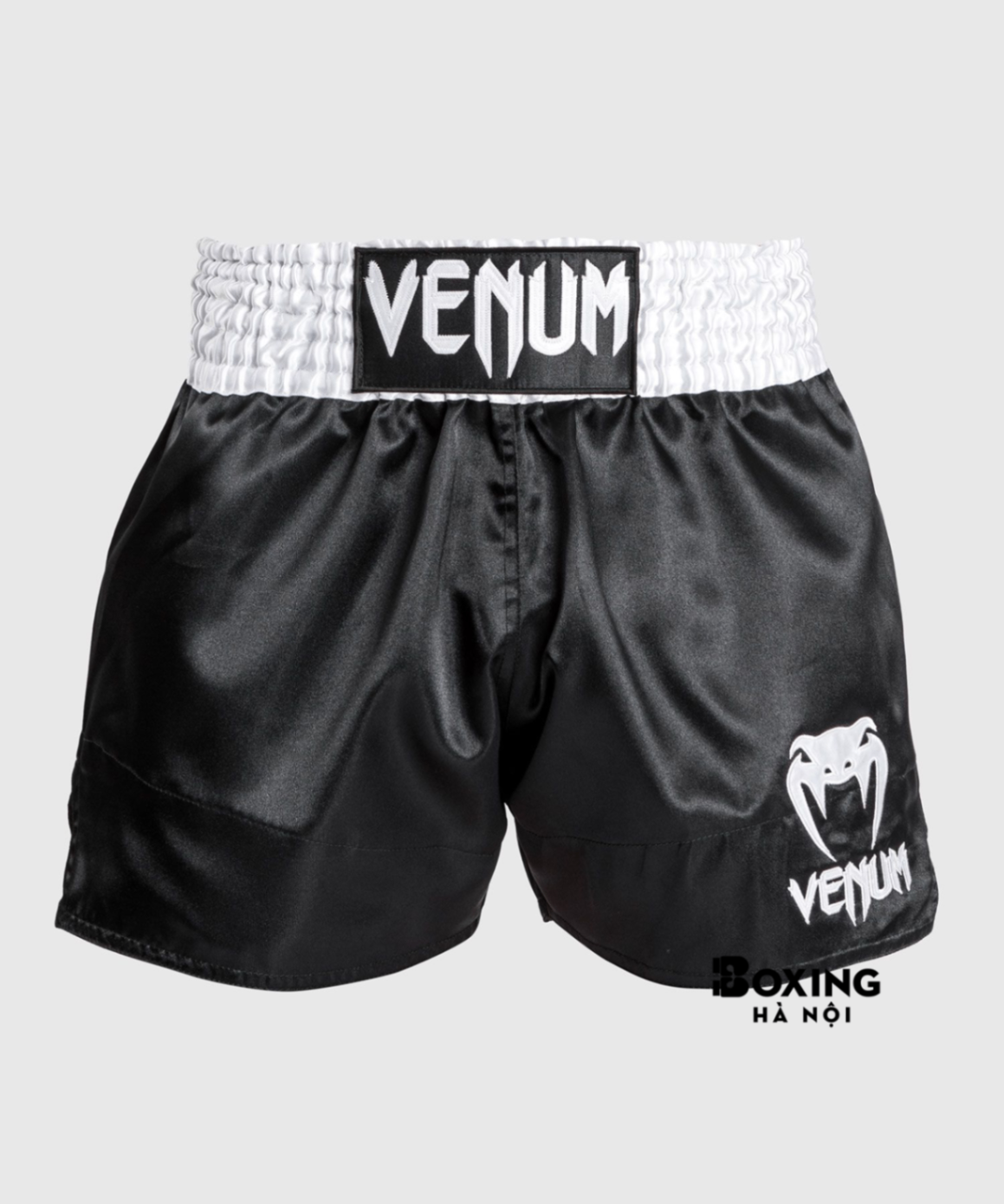 QUẦN MUAY THÁI VENUM CLASSIC - ĐEN/TRẮNG/TRẮNG