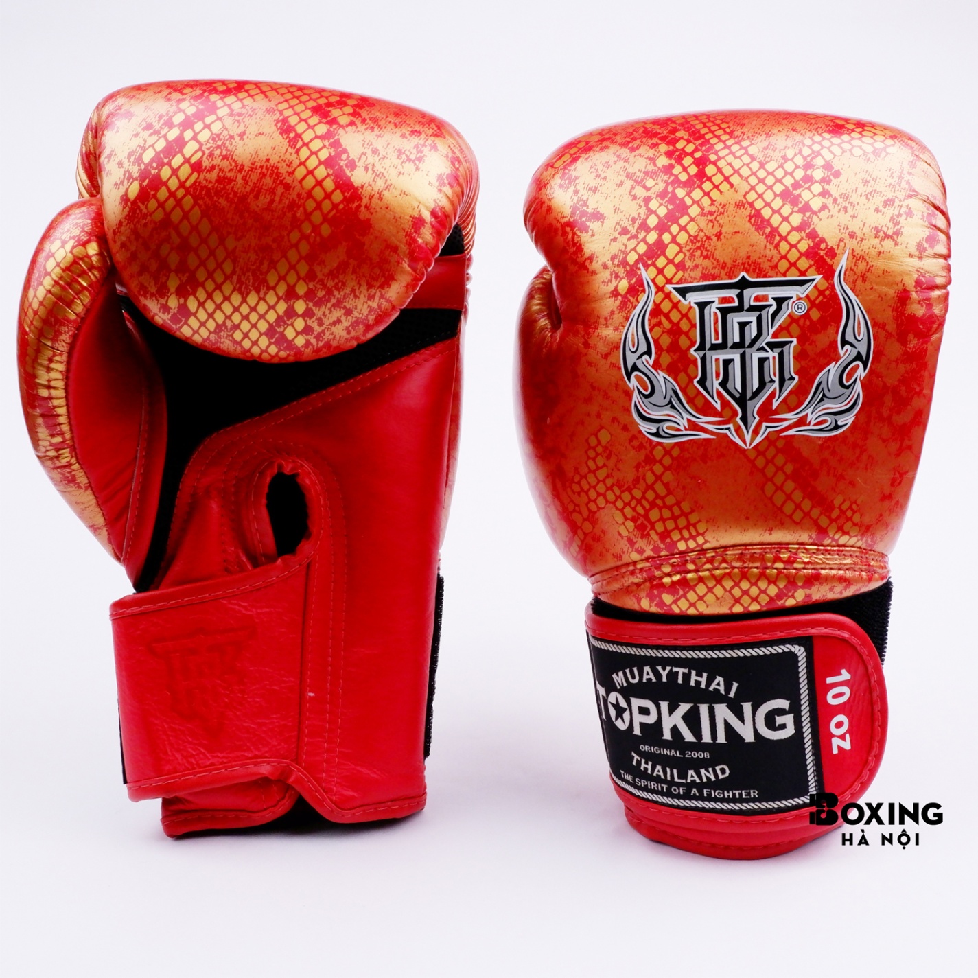 GĂNG TAY BOXING TOPKING SUPER SNAKE ĐỎ/GOLD