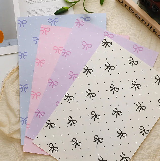 GIẤY HOA TIẾT HÌNH NƠ (50x35)
