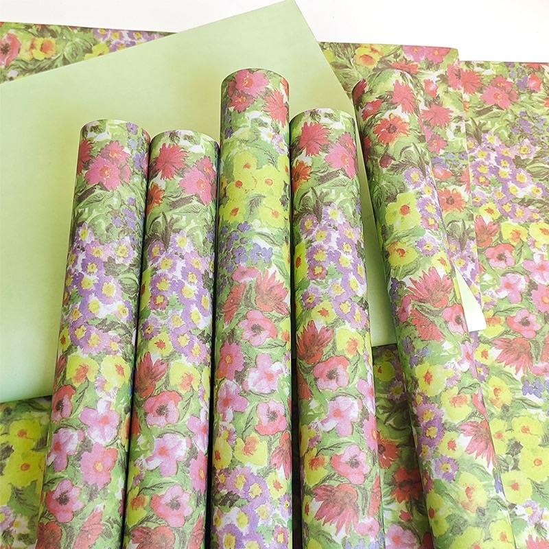 GIẤY HOA TRANH SƠN DẦU