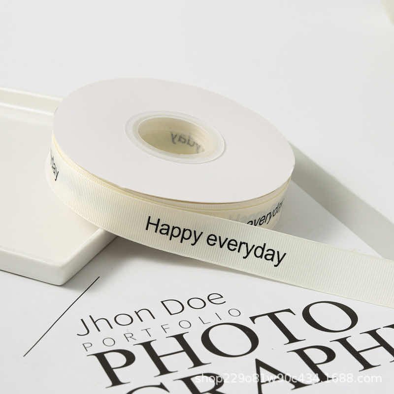 RUY BĂNG CHỮ “HAPPY EVERYDAY”