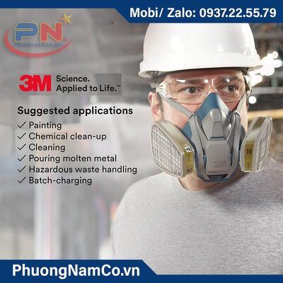 3M Respirator Cartridge 6006, 1 Pair, Helps Protect Against Organic Vapors, Acid Gases, Ammonia, Methylamine or Formaldehyde