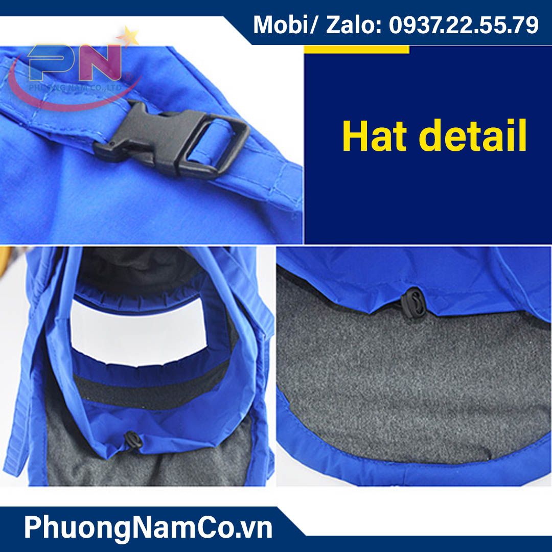 Cold room jumpsuit with negative temperature of 250 degrees, Protective hood, work gloves and work boots