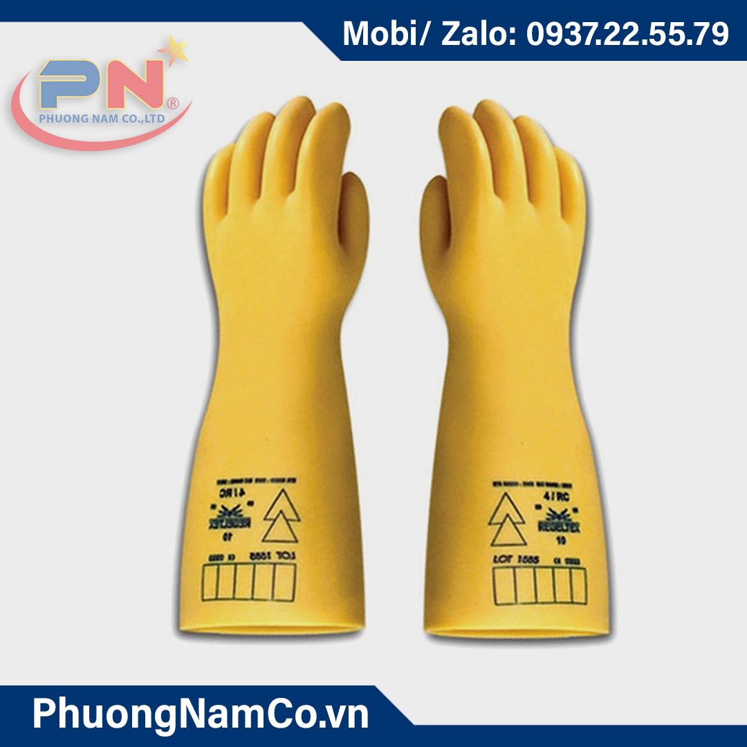 2Pcs Newest in the market Safe Product Yellow 10kV-17kV-26,5kV Insulating Gloves Rubber Safety Electrical Protective Gloves Kit Personal Working Equipment Hand Arm Protection Home Tool Set