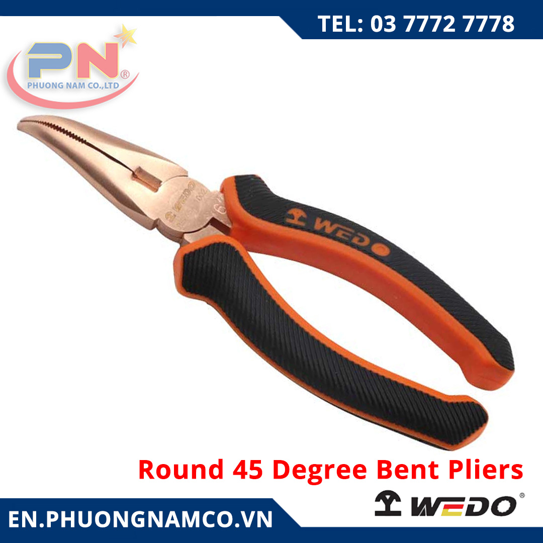 Round 45 Degree Bent Pliers