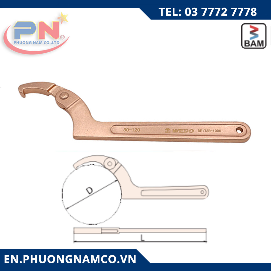 Adjustable Hook Wrench