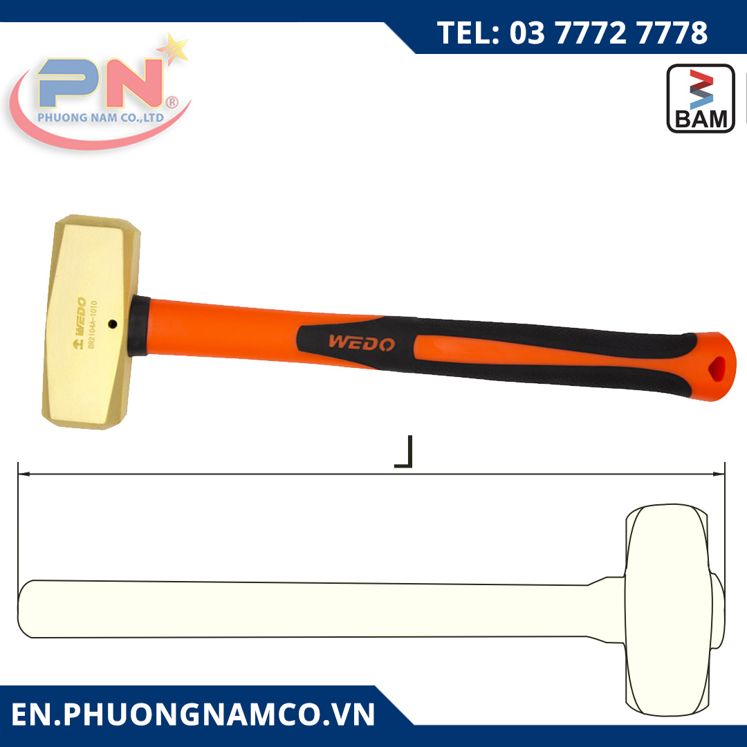 Sledge Brass Hammer ( German Type ) BR2104A