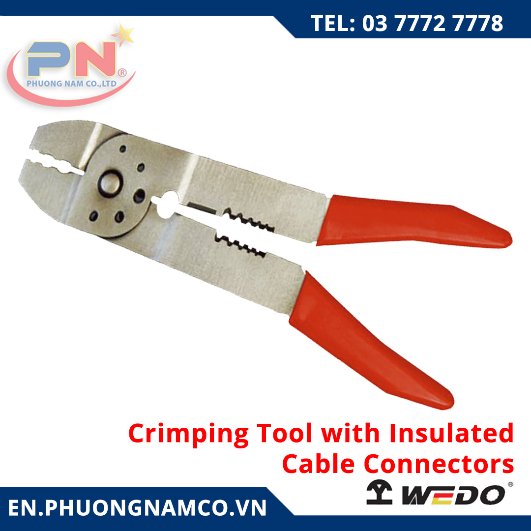 Crimping Tool With Insulated Cable Connectors TT5208