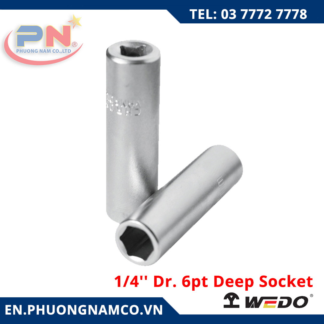 1/4'' Dr. 6pt Deep Socket WD105