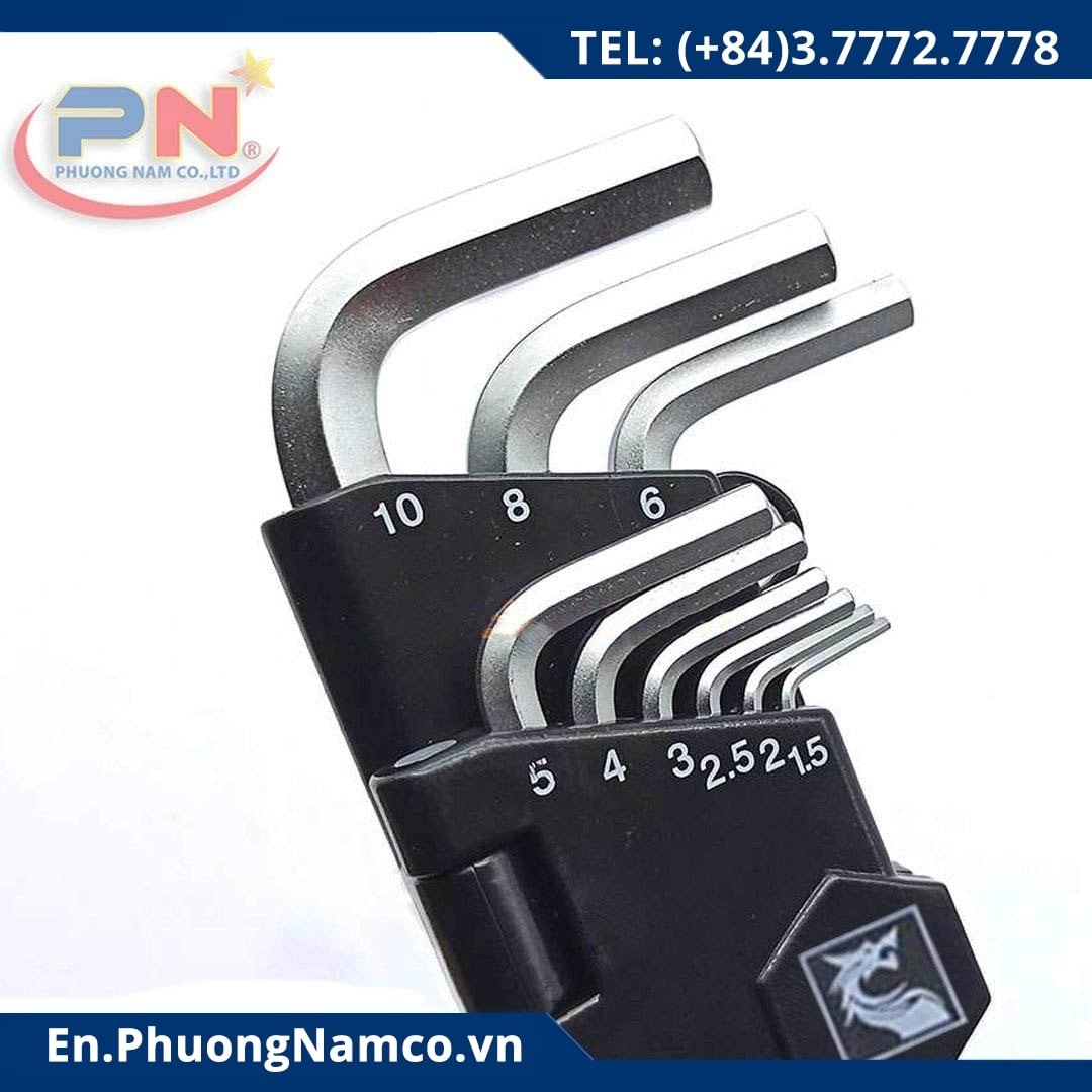 LS+ Hex Key L-Wrench Set 9pcs With Ball Point End