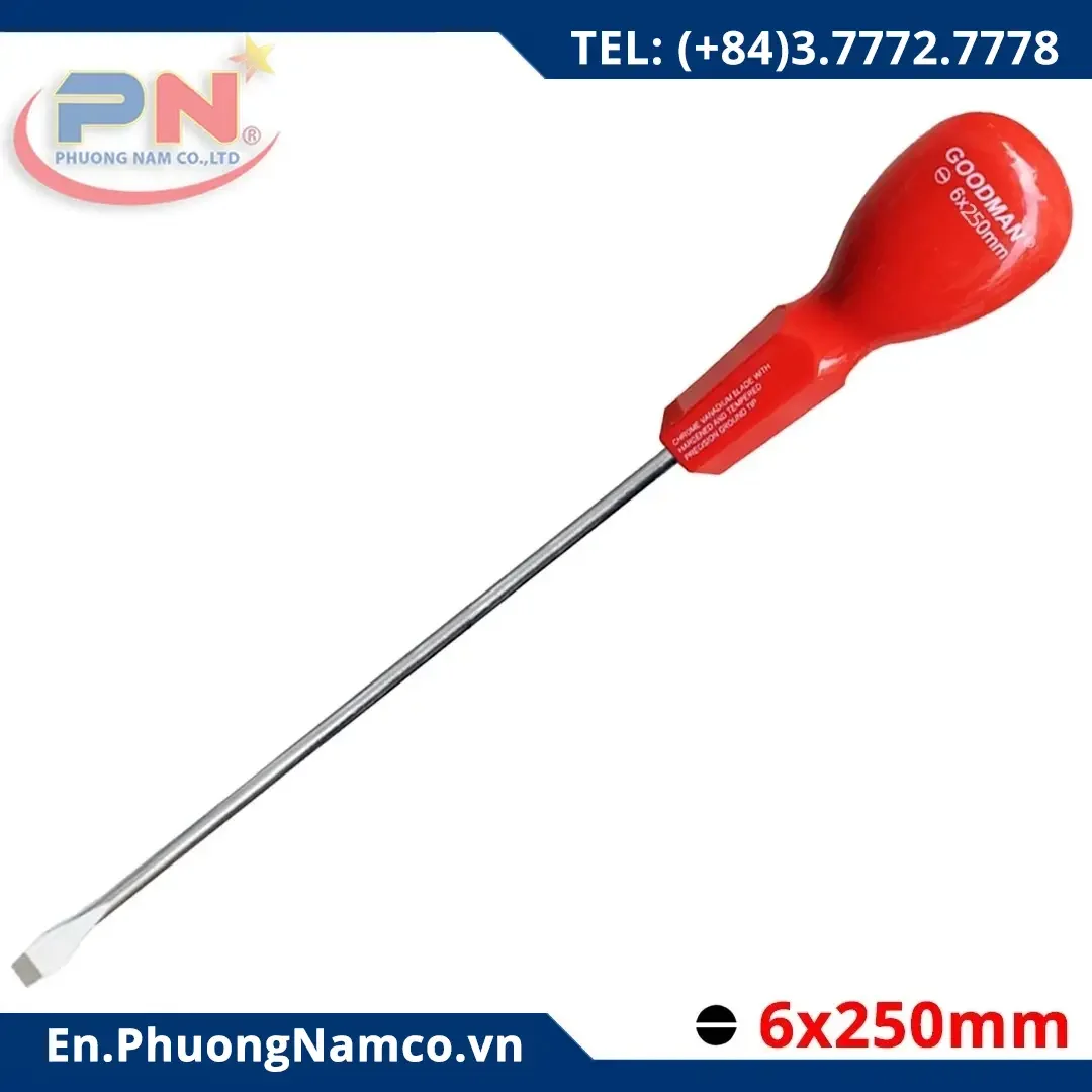 Goodman Slotted Screwdriver 6x250mm