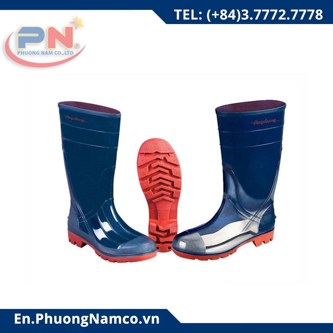 THUY DUONG PVC Iron Toe Work Boots