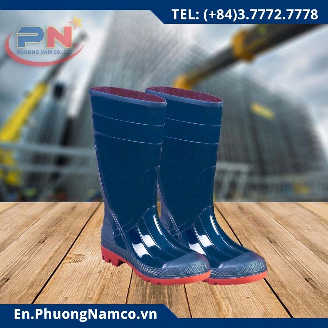 THUY DUONG PVC Iron Toe Work Boots