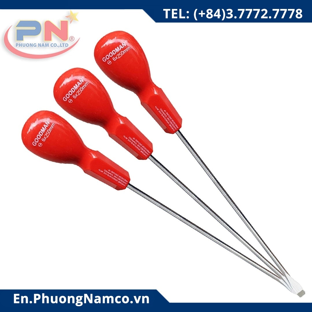 Goodman Slotted Screwdriver 6x250mm