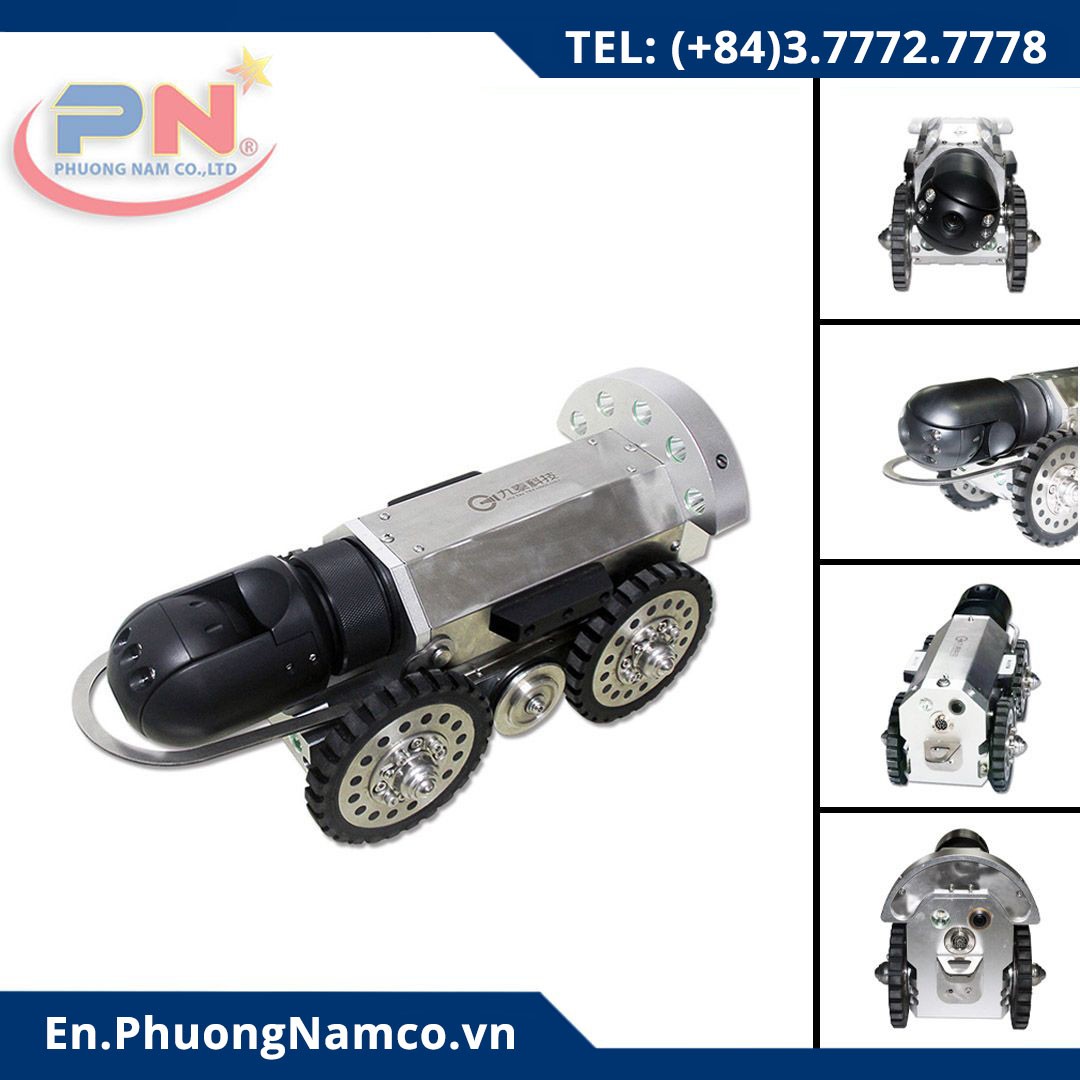 GT380 Waterproof Pipe Inspection Crawler Robot with Camera