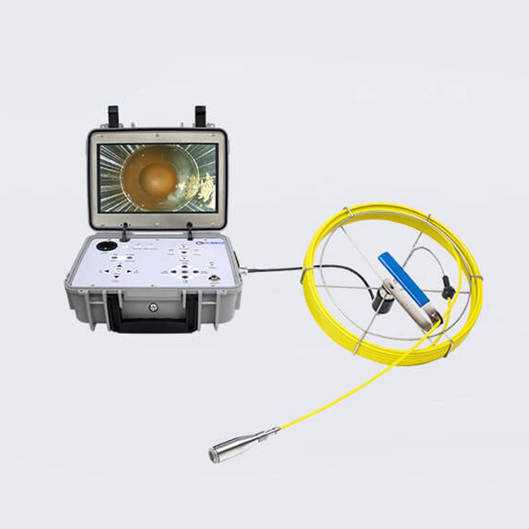 GT28 Pipe Pipeline Inspection Camera, Drain Sewer Industrial Endoscope Waterproof IP68 Snake Video System with 8 Inch LCD