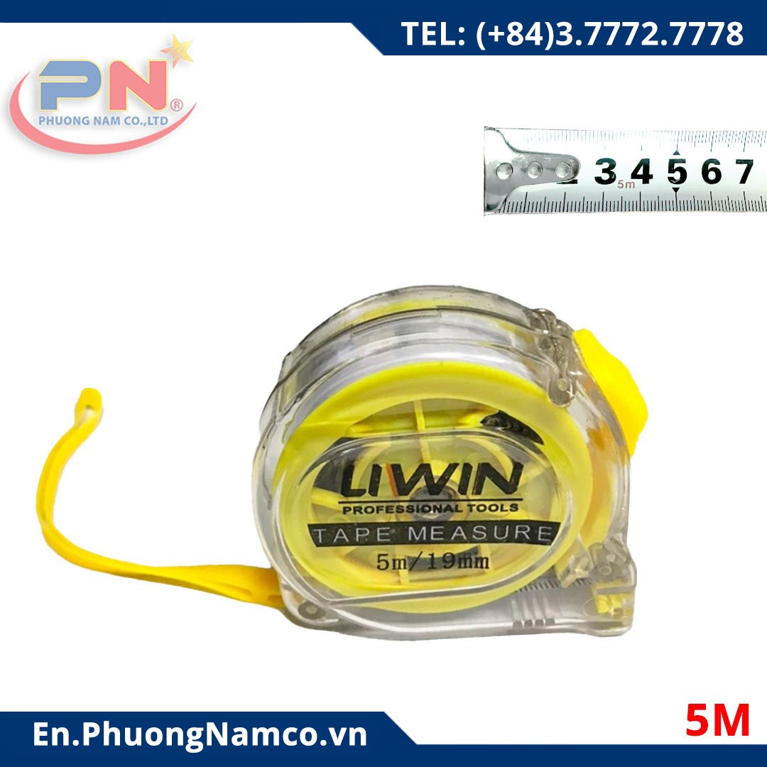 Liwin Tape Measure 5m/19mm 1 Side