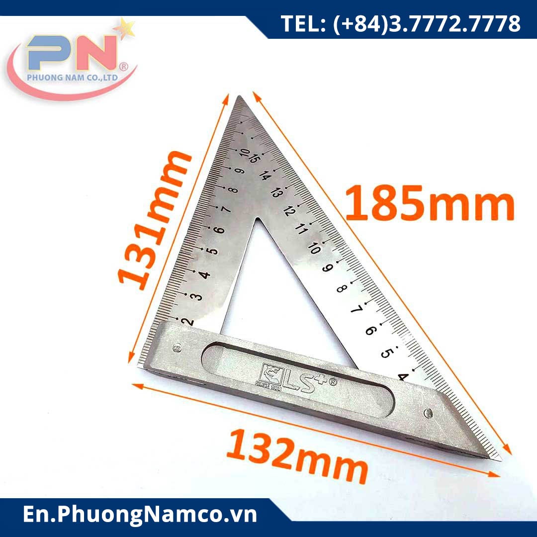 LS+ Triangle Square Ruler 150mm 400906