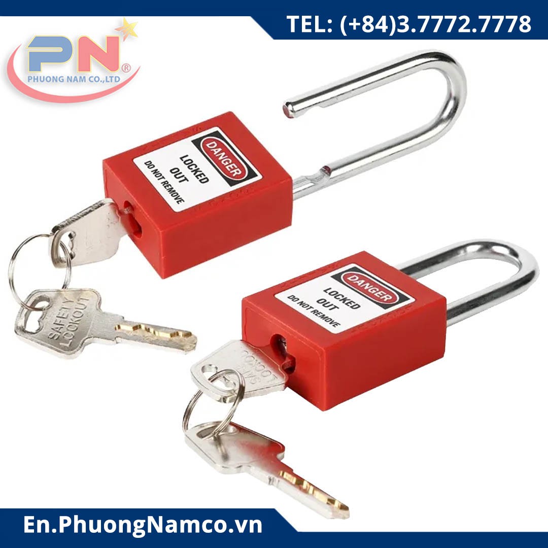 Safety Padlock With Master Keyed - Steel Shackle 38mm