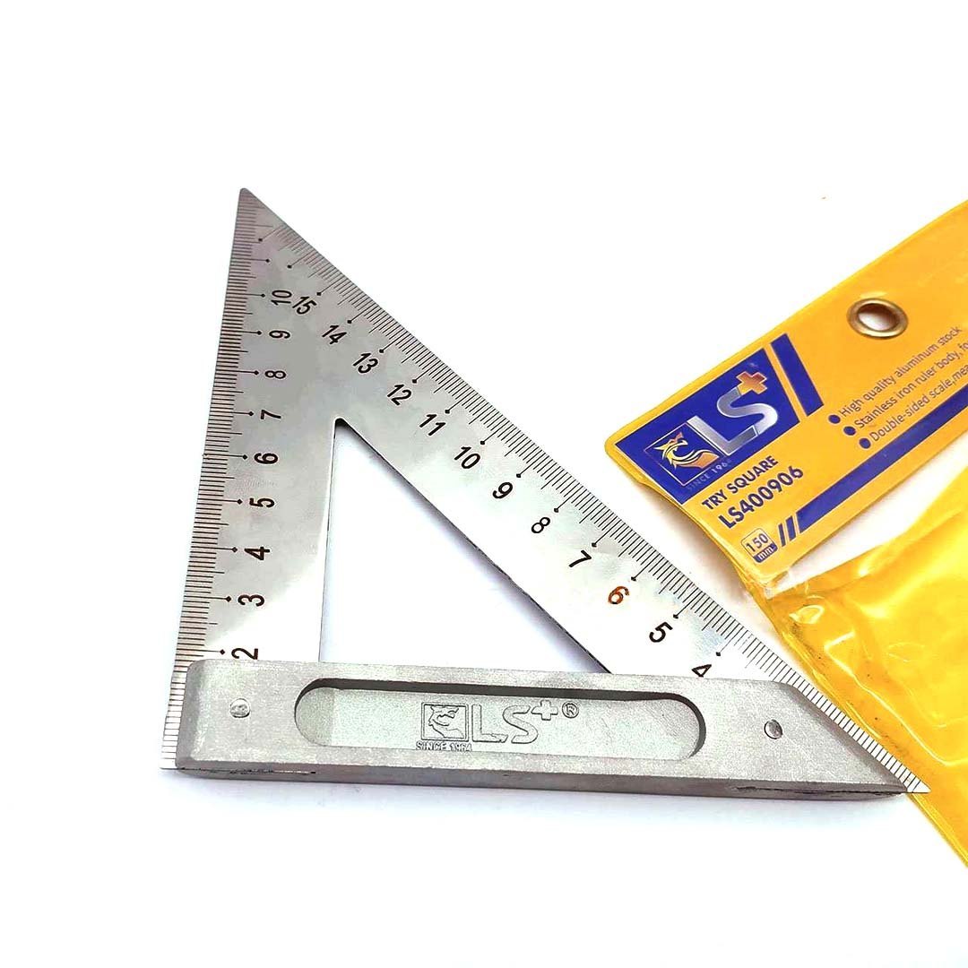 LS+ Triangle Square Ruler 150mm 400906