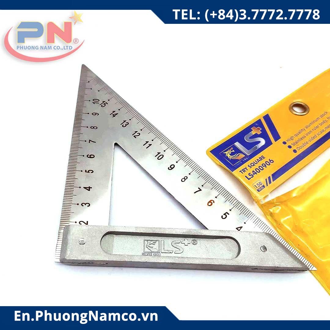 LS+ Triangle Square Ruler 150mm 400906