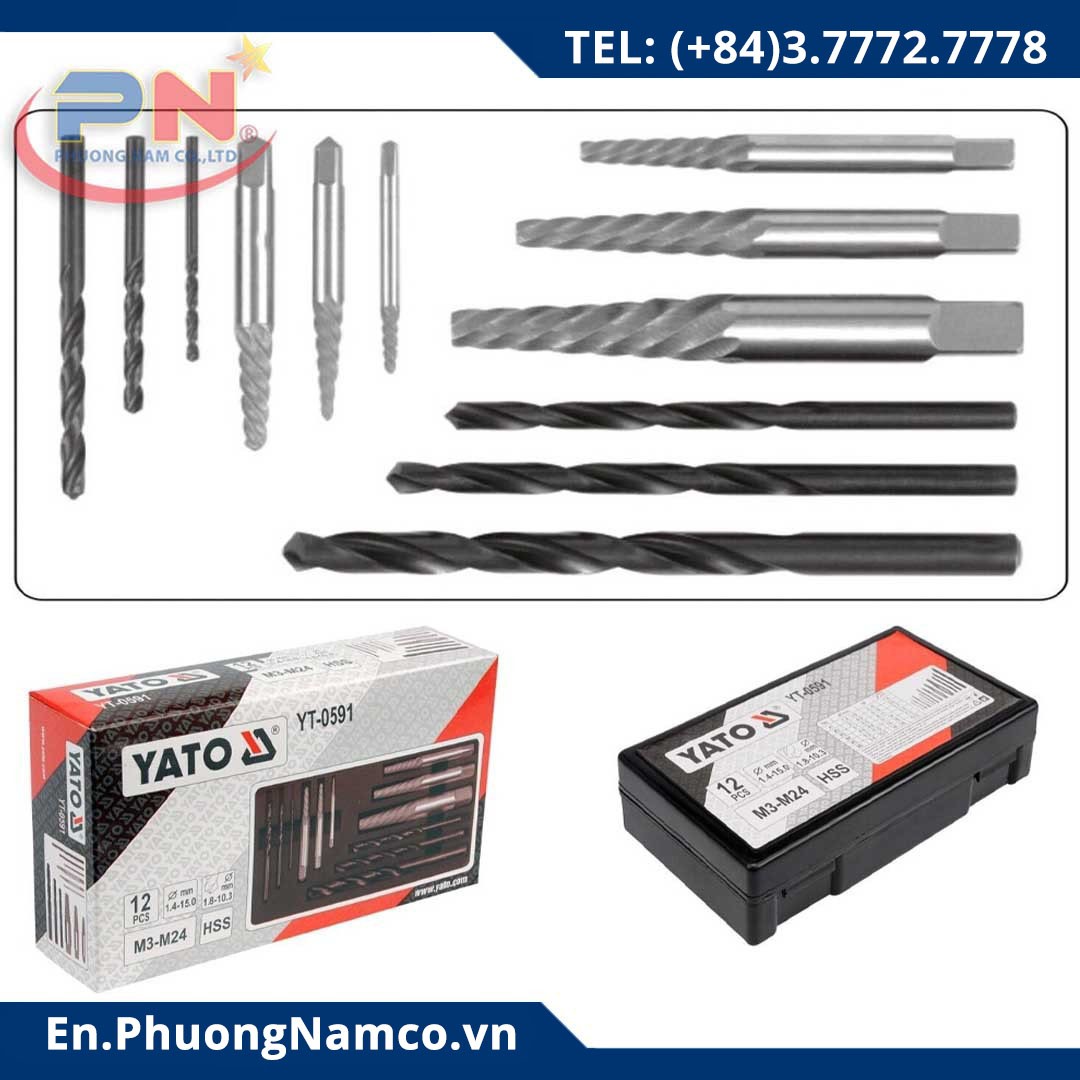 Screw Extractor Set 12pcs YT-0591