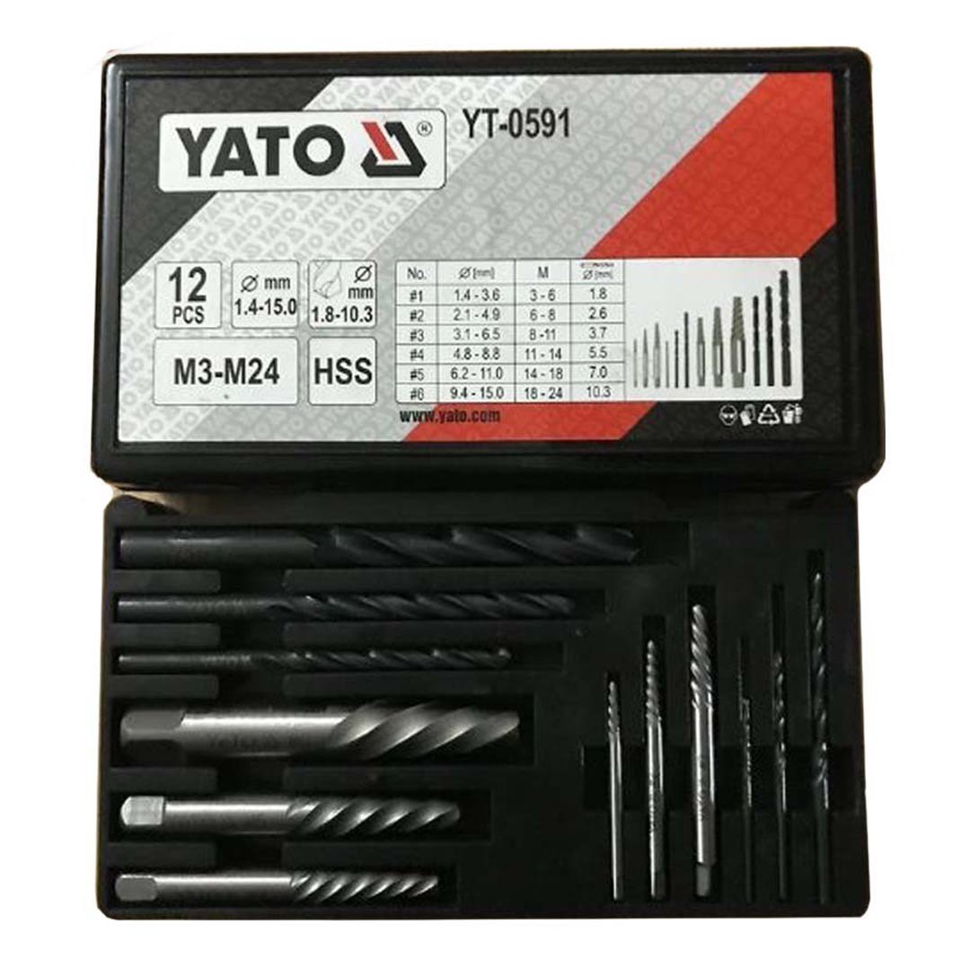 Screw Extractor Set 12pcs YT-0591