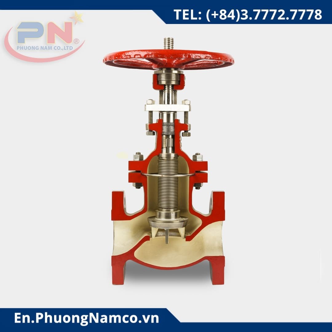 Bellows Globe Valve - Cast