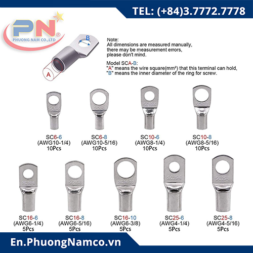 SC16 Tinned Copper Cable Lugs