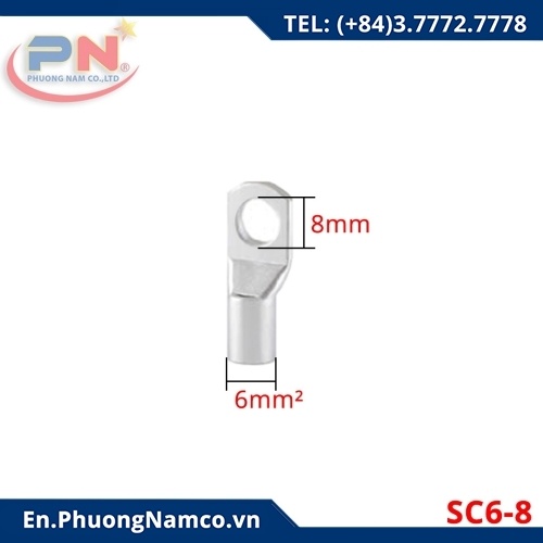 SC6 Tinned Copper Cable Lugs