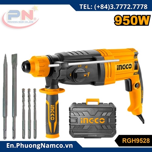 INGCO Rotary Hammer Drill 28mm 950w RGH9528