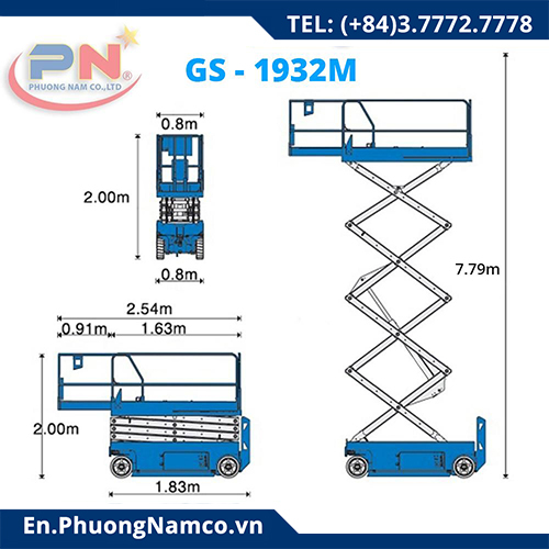 GENIE GS 1932M E-DRIVE Scissor Forklift Rental